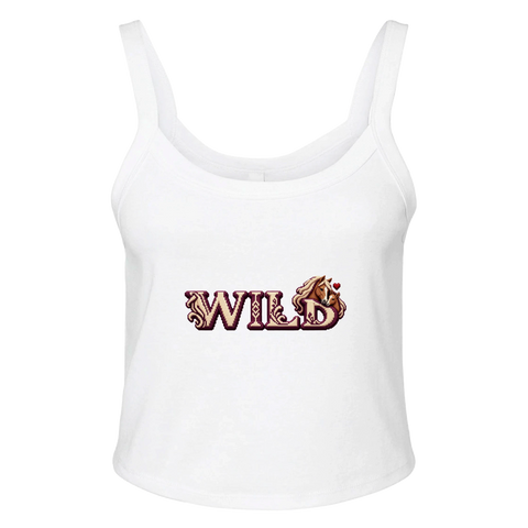 Wild – Stute und Fohlen in Bordeaux – Ripp-Tank-Top