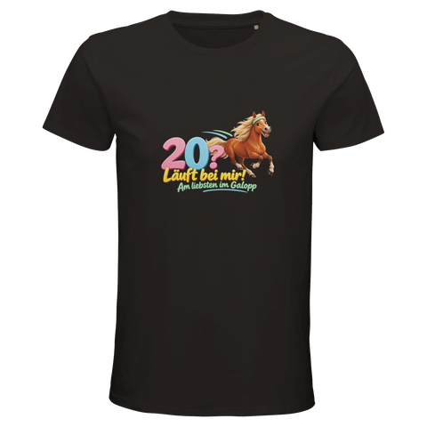20? Läuft bei mir! – Bio-T-Shirt Herren