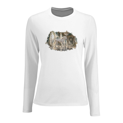 Schimmel im Palastsaal – Damen-Langarmshirt