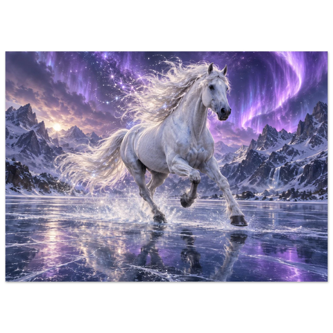 Schimmel auf violettem Eis – Forex-Bild 50×70 cm