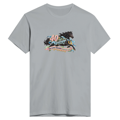 40 und voll im Galopp – Herren-T-Shirt