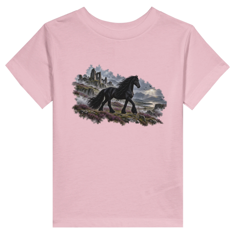 Friese zwischen Nebel und Ruinen – Kleinkind-T-Shirt