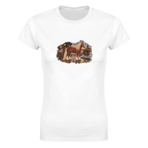 Kaltblut am Dampfbahnhof – Damen-T-Shirt