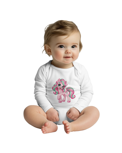 Zuckerwatte-Fina – Baby-Strampler langarm