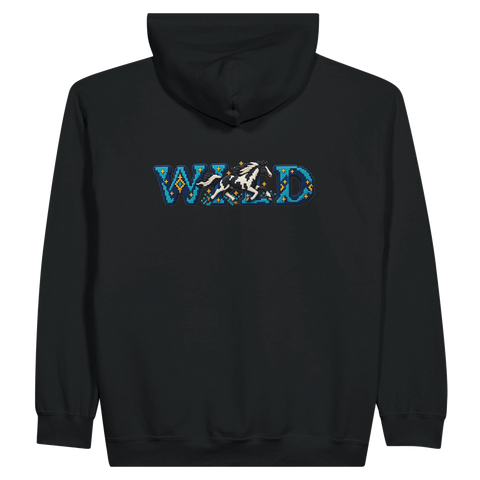 Wild – Paint im Pixel-Galopp – Zip-Hoodie mit Rückendruck