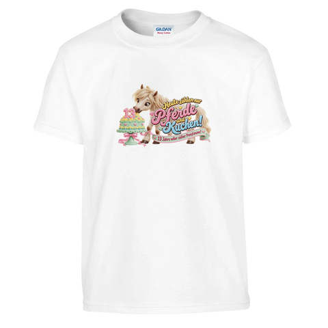 Heute zählen nur Pferde und Kuchen! (13 Jahre) – Kinder-T-Shirt