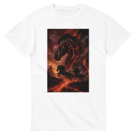 Vulkanasche und Lavapferde – T-Shirt