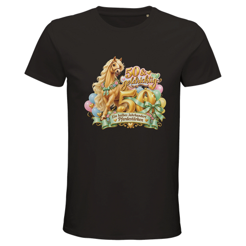 50 und goldrichtig – Bio-T-Shirt Herren
