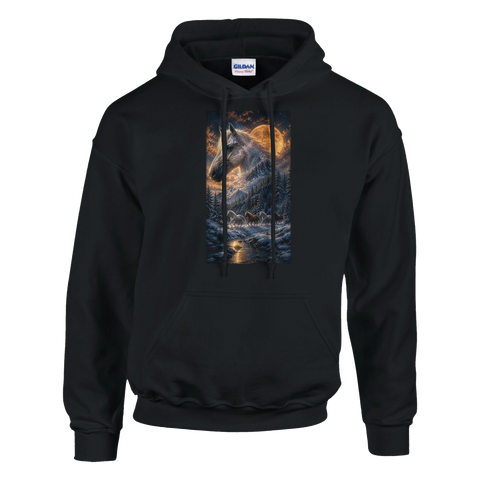 Mondnacht im Schneewald – Hoodie
