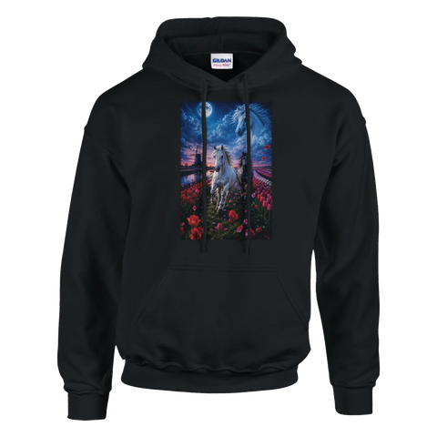 Tulpenmond an der Windmühle – Hoodie