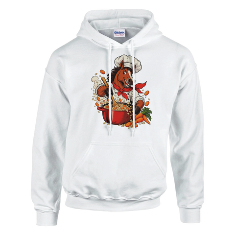 Koch-Pferd mit Möhreneintopf – Hoodie