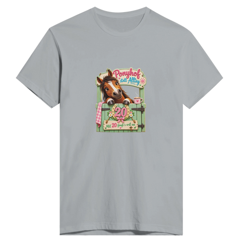Ponyhof statt Alltag! – Herren-T-Shirt