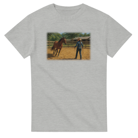Bodenarbeit auf dem Reitplatz – T-Shirt