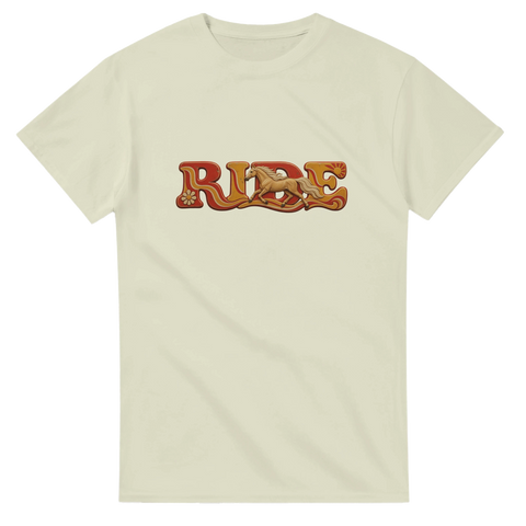 Ride – Palomino im Retro-Rot – T-Shirt