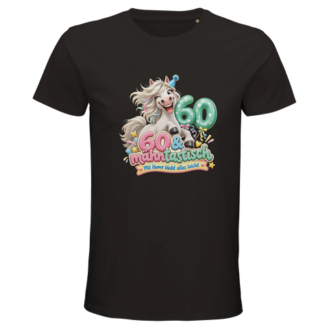 60 und mähntastisch – Bio-T-Shirt Herren