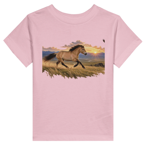 Falbe in der Steppe – Kleinkind-T-Shirt