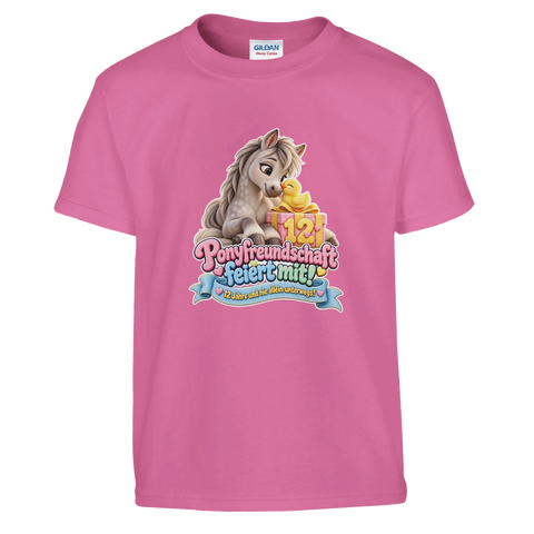Ponyfreundschaft feiert mit! (12 Jahre) – Kinder-T-Shirt