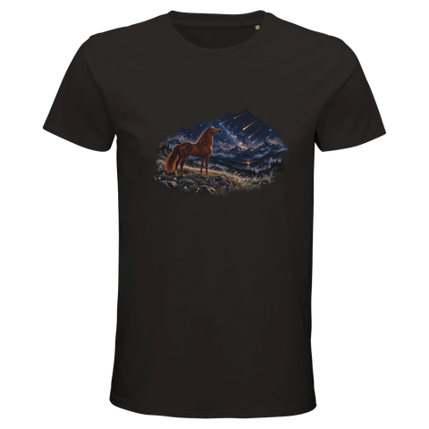 Fuchs unter Sternschnuppen – Bio-T-Shirt Herren