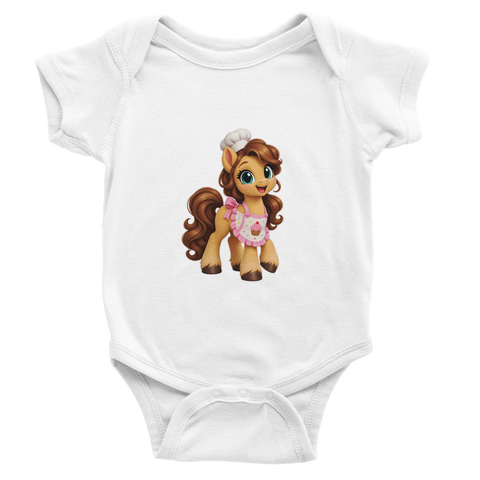 Küchenpony Karamell – Baby-Strampler