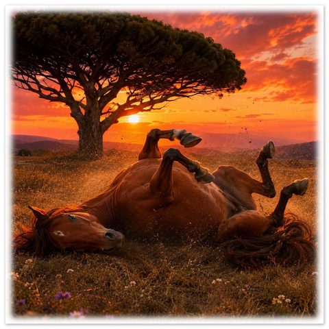Wälzen im Abendrot – Poster