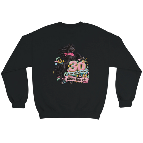 30 und kein bisschen zahm – Pullover mit Rückendruck