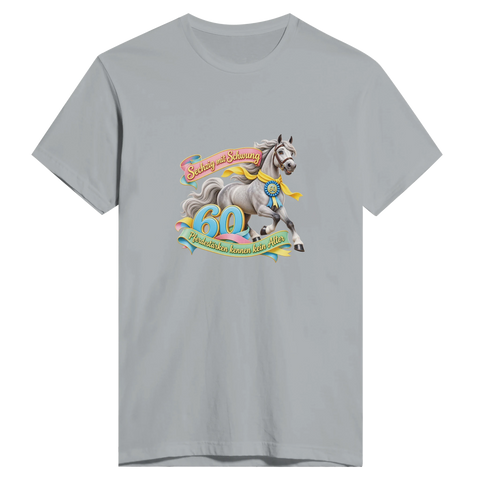Sechzig mit Schwung – Herren-T-Shirt