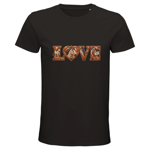 Love – Appaloosa im Herbstlaub – Bio-T-Shirt Herren