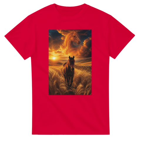 Weizenpfad im Abendfeuer – T-Shirt