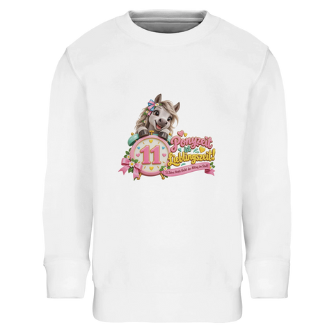 Ponyzeit ist Lieblingszeit! (11 Jahre) – Kinder-Pullover