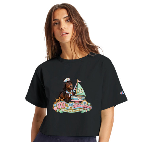 70 und auf Lieblingskurs – Crop-Top