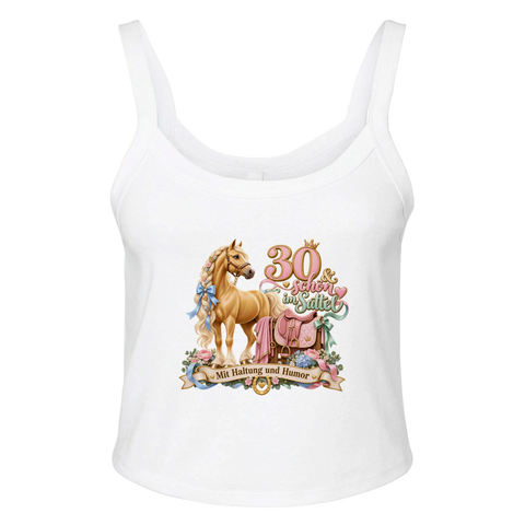 30 und schon im Sattel – Ripp-Tank-Top