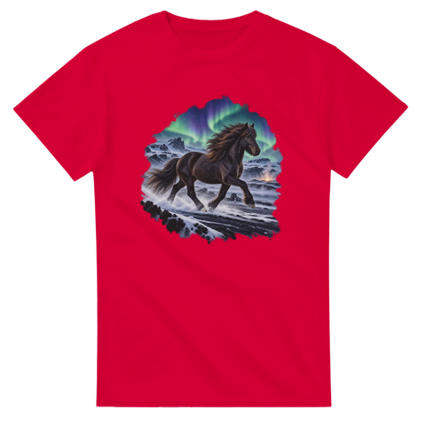 Islandpferd unter Polarlicht – T-Shirt