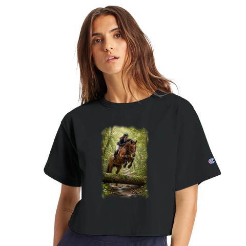 Waldsprung nach dem Regen – Crop-Top