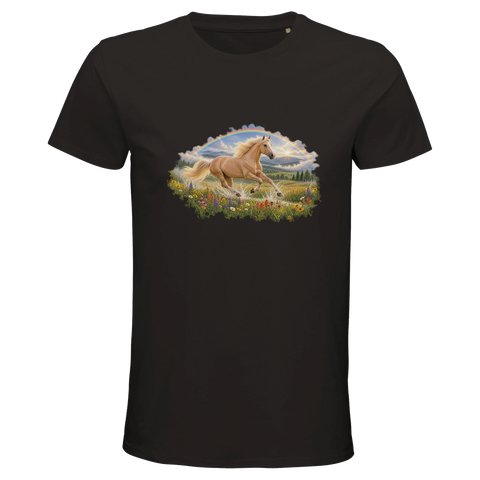 Palomino unterm Regenbogen – Bio-T-Shirt Herren
