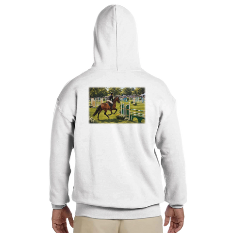 Zwischen den Sprüngen – Hoodie mit Rückendruck
