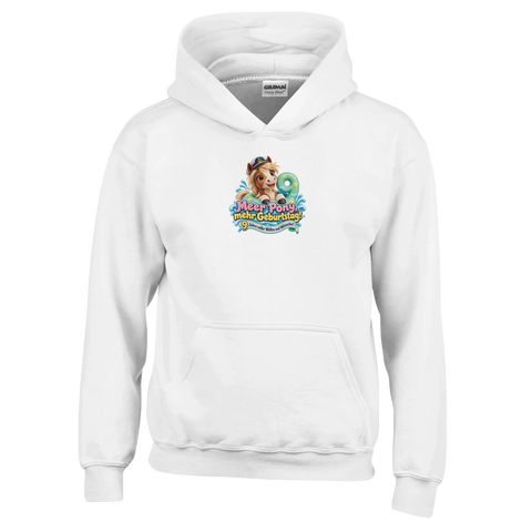 Meer Pony, mehr Geburtstag! (9 Jahre) – Kinder-Hoodie