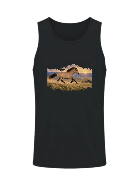 Falbe in der Steppe – Herren-Tank-Top