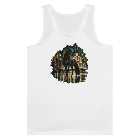 Rappe in der Art-déco-Stadtnacht – Tank-Top