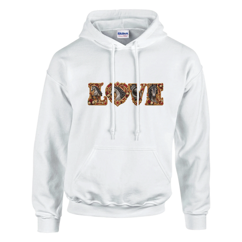 Love – Andalusier in Rubinrot – Hoodie