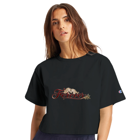 Forever – Pferdepaar und Olivenzweig – Crop-Top