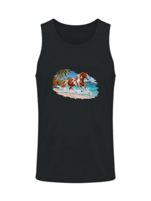 Pinto im türkisen Wasser – Herren-Tank-Top