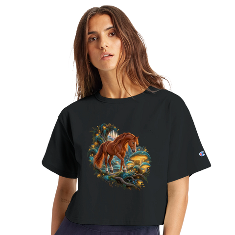 Fuchs im Leuchtpilzwald – Crop-Top