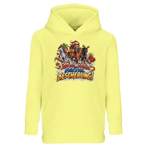 Auf die Plätze, fertig, Bescherung! – Kinder-Hoodie