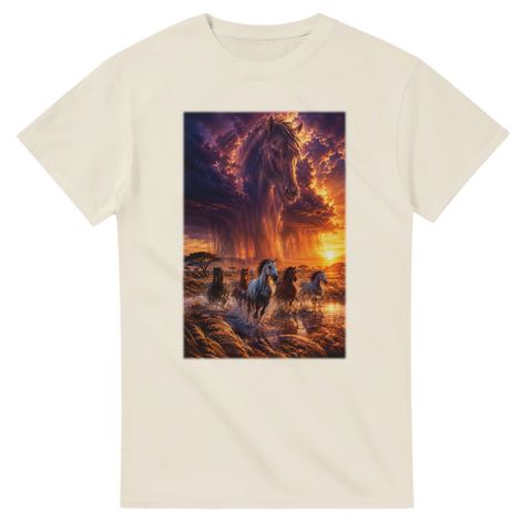 Savannensturm im goldenen Wasser – T-Shirt