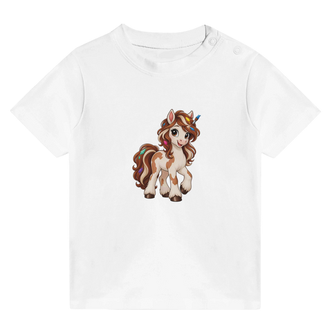 Federfarben-Flo – Baby-T-Shirt