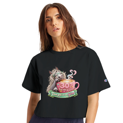 30? Erst mal Kaffee! – Crop-Top