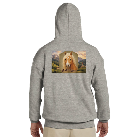 Haflinger – Hoodie mit Rückendruck