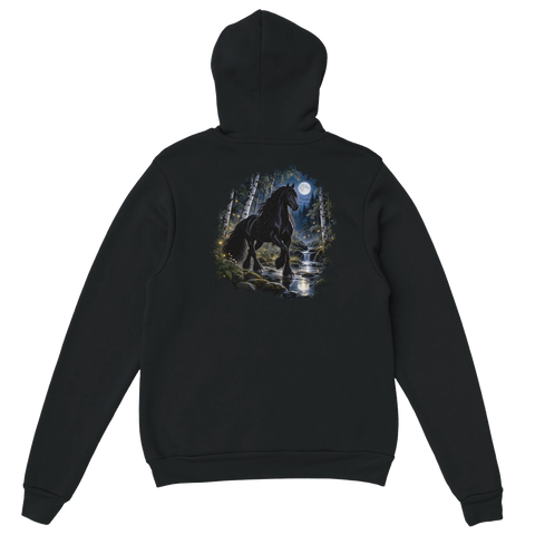 Friese im Mondbirkenwald – Hoodie mit Rückendruck
