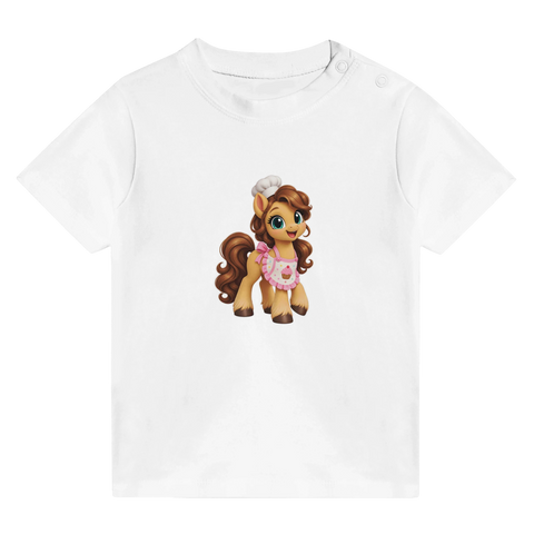 Küchenpony Karamell – Baby-T-Shirt