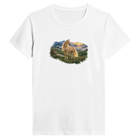 Goldstute auf der Teeplantage – Performance-Shirt Damen